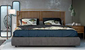 Cabecero rejilla industrial Loft