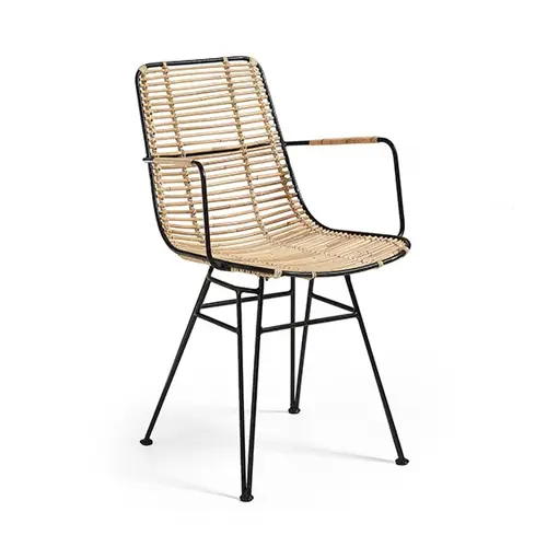 Silla Rattan blanca ASHANTI