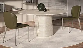 Mesa de comedor redonda Keramik Rado Cattelan Italia