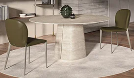 Mesa de comedor redonda Keramik Rado Cattelan Italia Mesa de comedor redonda Keramik Rado Cattelan Italia
