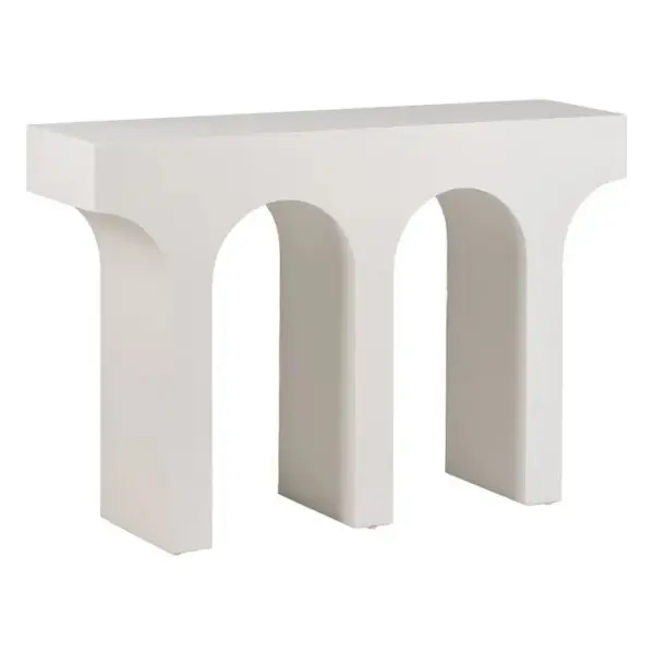 Consola minimalista cálida arcos