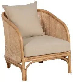 Sillón natural ratán decoración 