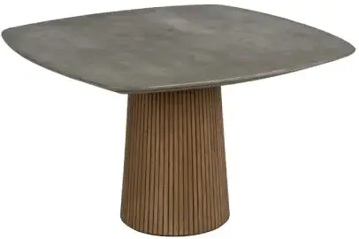 Mesa de comedor madera de roble de salón 