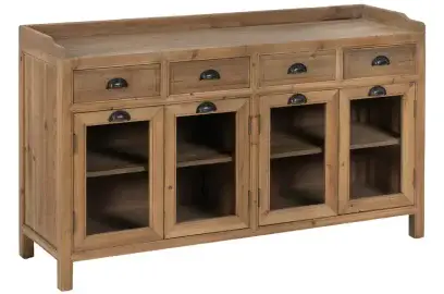 Aparador natural madera de pino de salón 