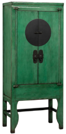 Armario verde de madera de pino 