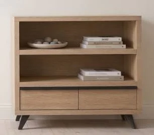 Mueble auxiliar 2 cajones 2 huecos nórdico Borgen Mueble auxiliar 2 cajones 2 huecos nórdico Borgen