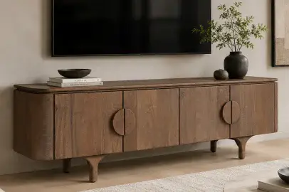 Mesa de televisión 4 puertas madera Latur