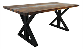 Mesa de comedor nogal macizo Kejer