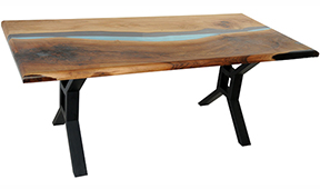 Mesa de comedor nogal macizo Parlet