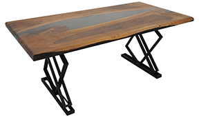 Mesa de comedor nogal macizo Fejir