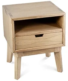 Mesita de noche 1 cajón natural Scandi Mesita de noche 1 cajón natural Scandi