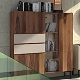 Vitrina 2 cajones 4 puertas industrial Lorien Vitrina 2 cajones 4 puertas industrial Lorien