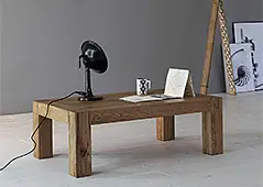 Mesa de centro roble macizo Brooklyn Devina Nais