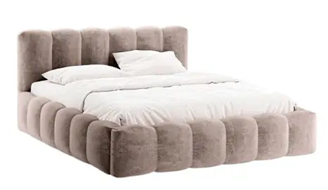 Cama tapizada chenille Lupine