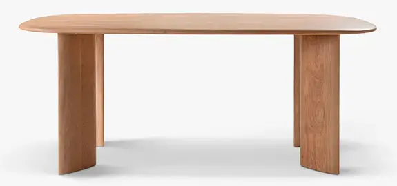 Mesa de comedor natural Aggie Grande
