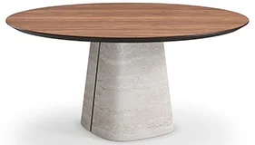 Mesa de comedor redonda madera Rado Cattelan Italia Mesa de comedor redonda madera Rado Cattelan Italia