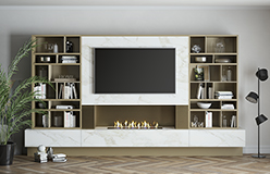 Mueble Bajo TV Roble Vulcano