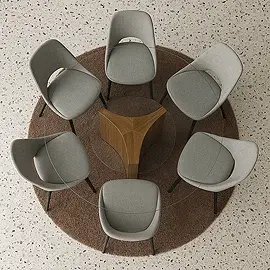 ¿Cuántas sillas caben en una mesa?