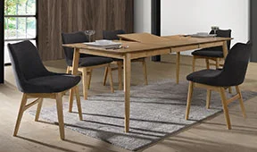 Mesa de comedor extensible nórdica Koli Mesa de comedor extensible nórdica Koli