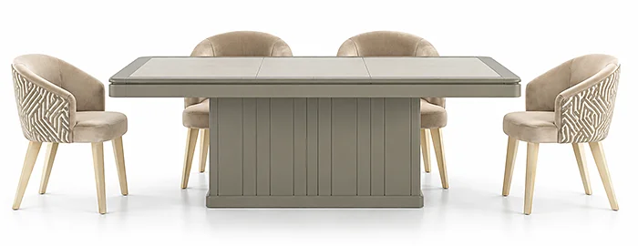 Mesa comedor de diseño extensible Magerit