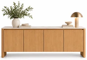 Aparador madera de 4 puertas Kiku Aparador madera de 4 puertas Kiku