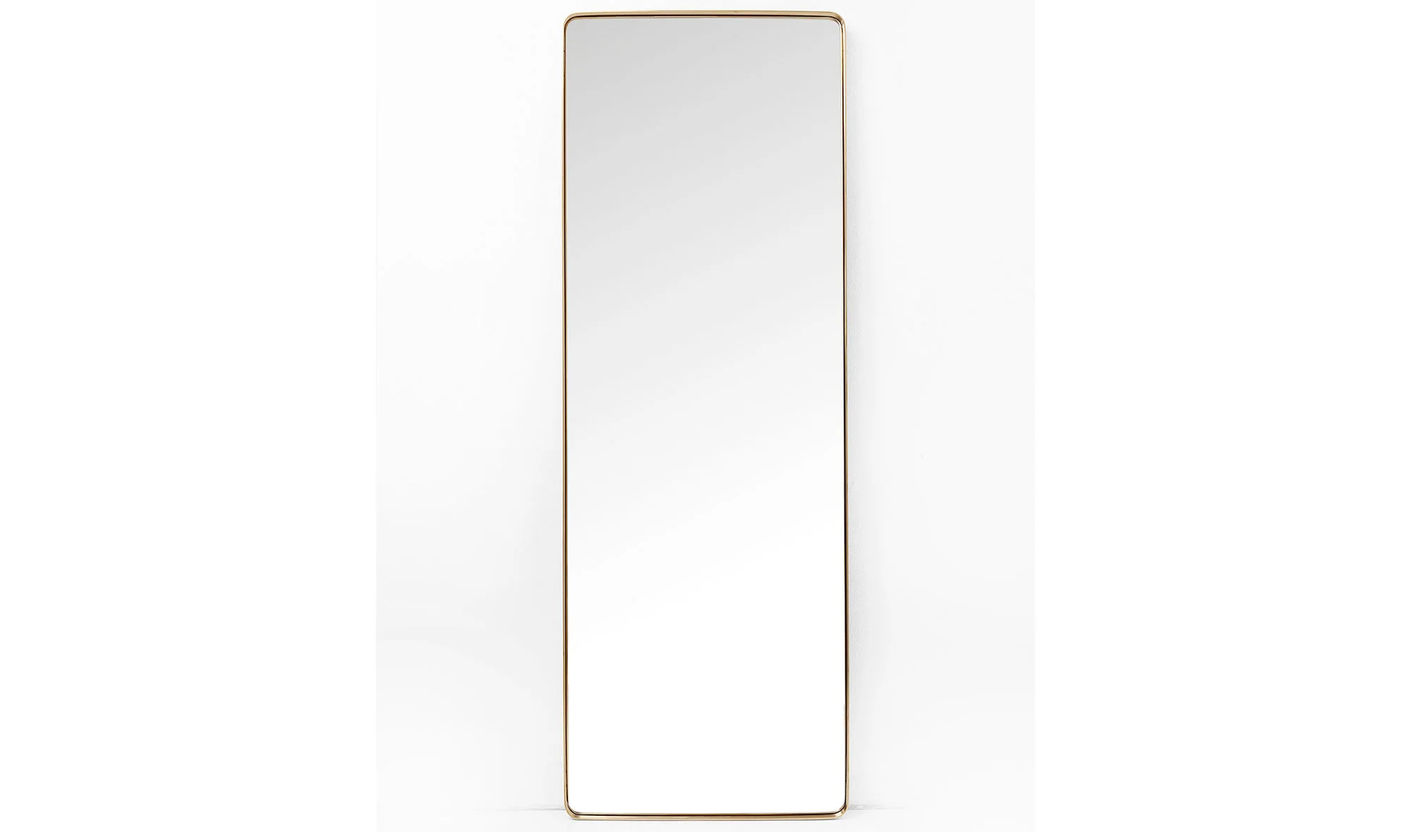 Espejo Curve Rectangular Brass