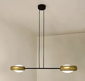 Lámpara de techo dos aros Ring