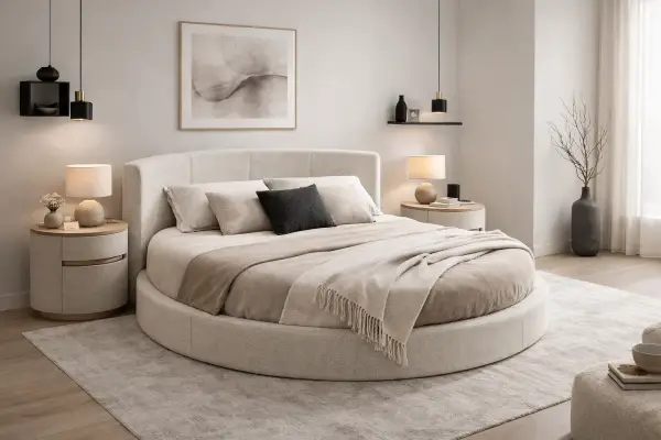 Cama Piel Adventure Redonda