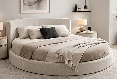 Cama Piel Adventure Redonda