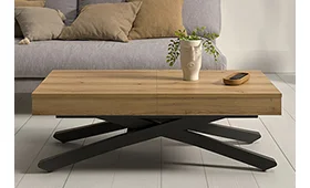 Mesa de centro Long Way convertible en comedor extensible Mesa de centro Long Way convertible en comedor extensible