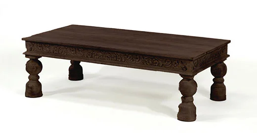 Mesa de centro rectangular marron Cachemira Mesa de centro rectangular marron Cachemira