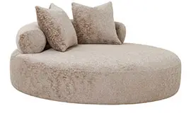 Cama redonda tapizada  cairo