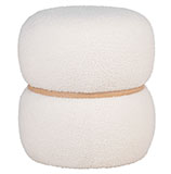 puf tapizado bouclé