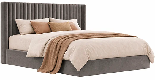 Cama con canapé tapizada para colchón de 150x200 Boccelli