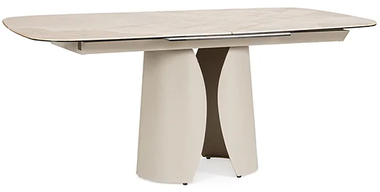 Mesa de comedor extensible metal y porcelánico Azua Mesa de comedor extensible metal y porcelánico Azua