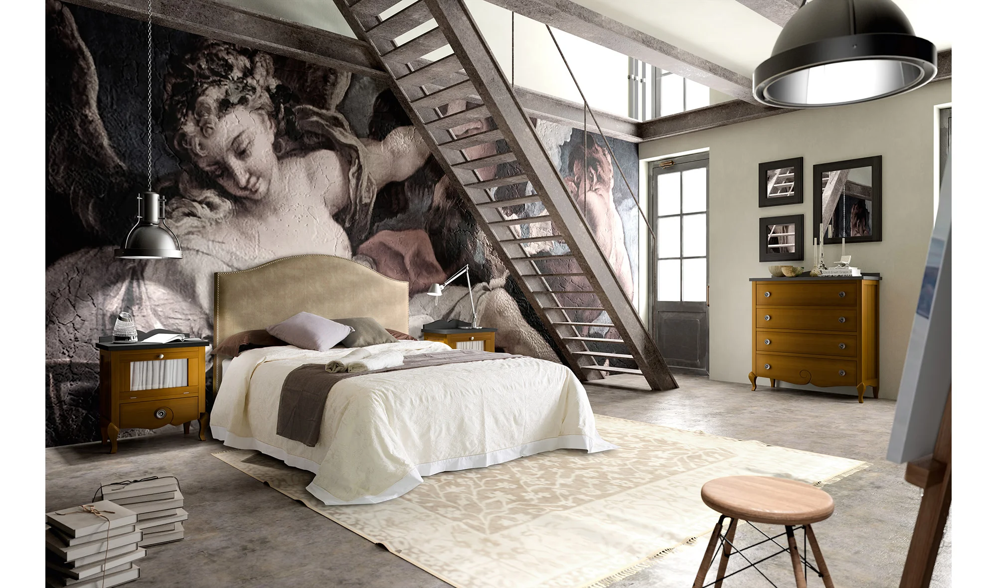 Dormitorio colonial Volga