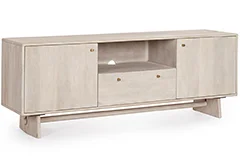 Mesa de televisión 2 puertas madera de mango Elisva Mesa de televisión 2 puertas madera de mango Elisva
