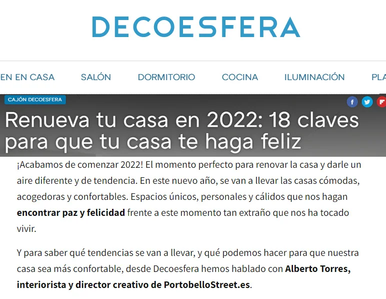 Renueva tu casa en 2022: 18 claves para que tu casa te haga feliz