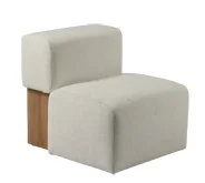 Sillón tapizado roble macizo diseño original Mew Sillón tapizado roble macizo diseño original Mew