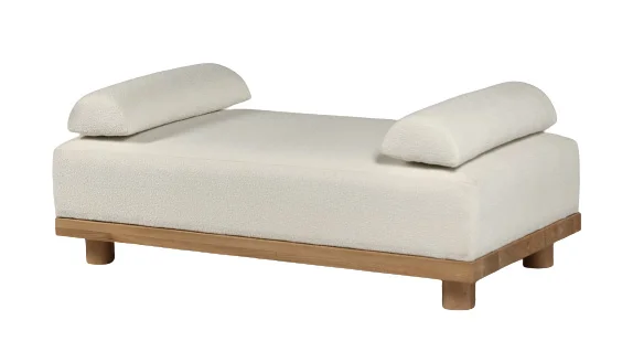 Banco madera roble macizo tapizado Sia Banco madera roble macizo tapizado Sia
