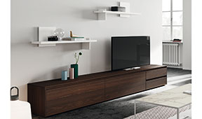 Mueble tv roble fumé Andry