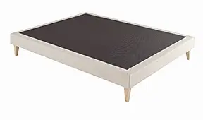 Base tapizada Gala con patas de madera