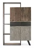 Mueble auxiliar industrial 2 puertas 2 cajones Manchester