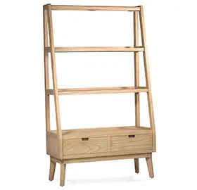 Libreria 2 cajones y 3 estantes natural Scandi