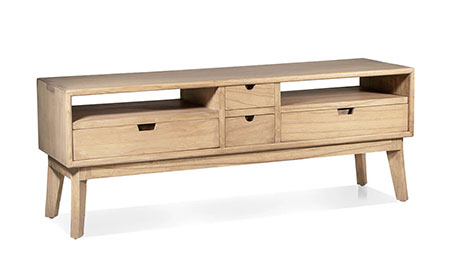 Mesa de television natural Scandi