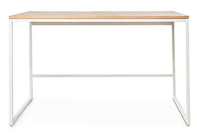 Escritorio minimalista blanco roble Hudson