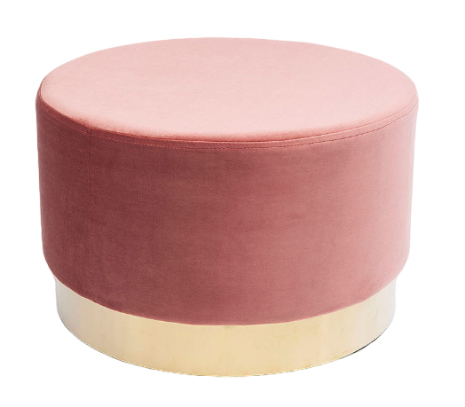 Taburete Cherry Mauve Brass