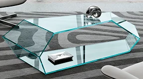 Mesa de centro cristal Dekon Tonelli Mesa de centro cristal Dekon Tonelli