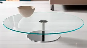 Mesa de centro redonda cristal Farniente Tonelli