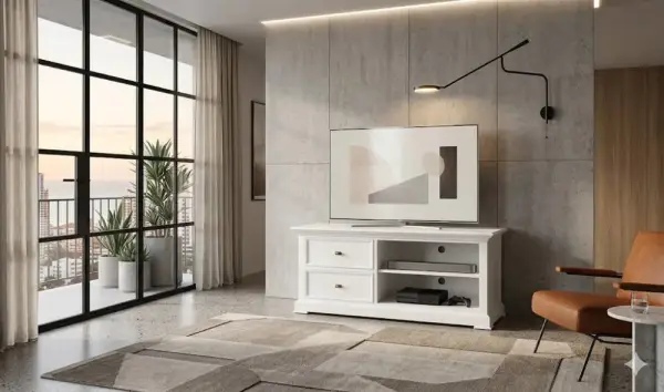 Mueble tv 2 cajones vintage Beri